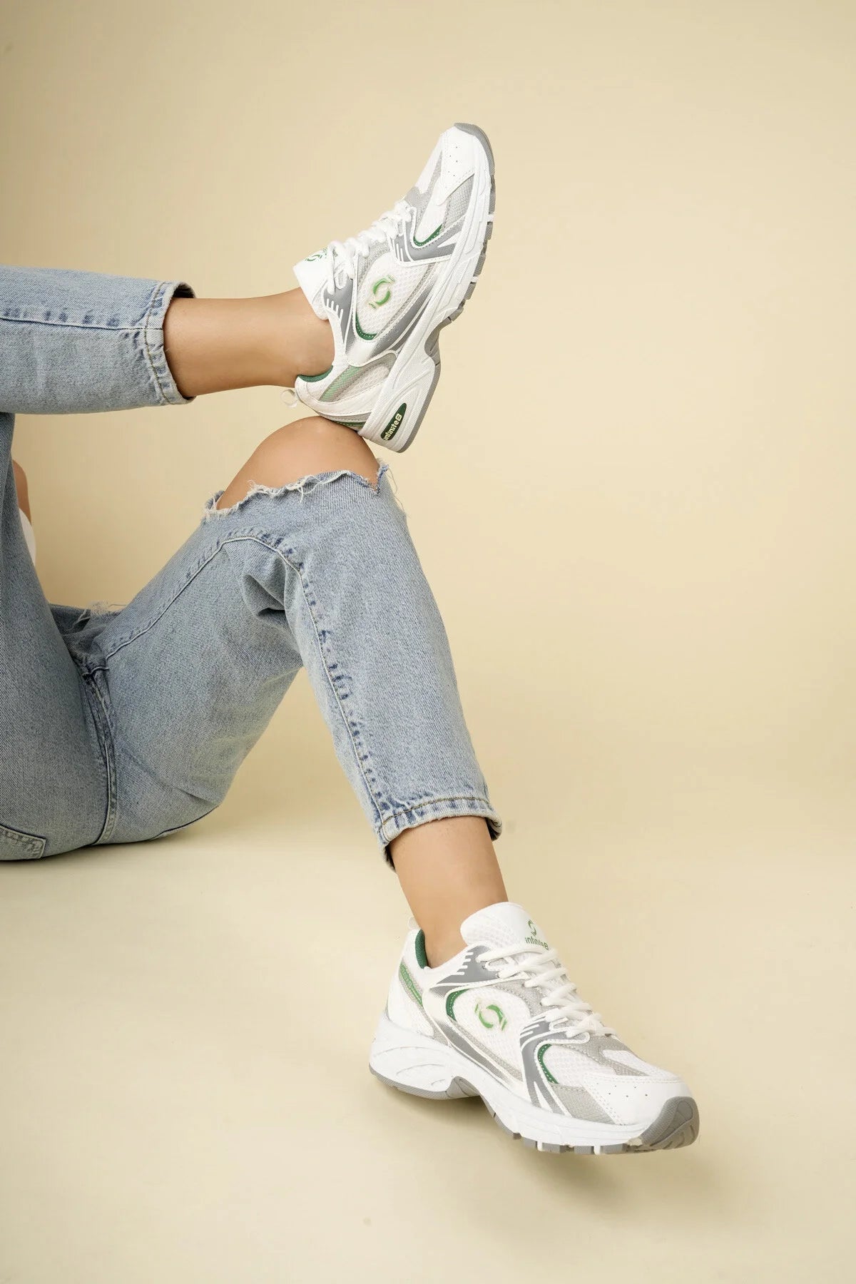 Kadın Triko Sneaker Spor Ayakkabı – Hafif Taban, Günlük & Yürüyüş Modeli - SK11