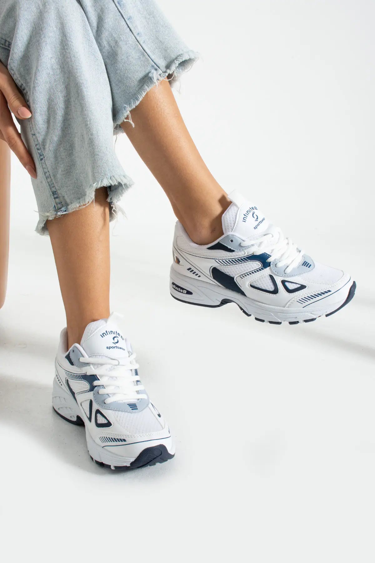 Unisex Kadın Erkek Ortopedik Triko Spor Ayakkabı Sneaker İNF-531
