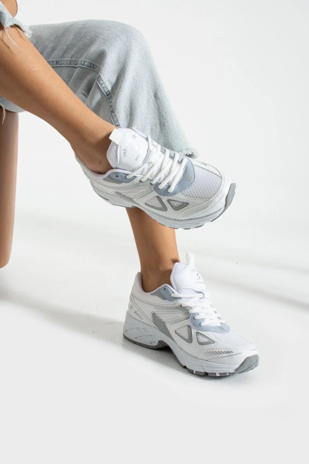 Unisex Kadın Erkek Ortopedik Triko Spor Ayakkabı Sneaker İNF-531