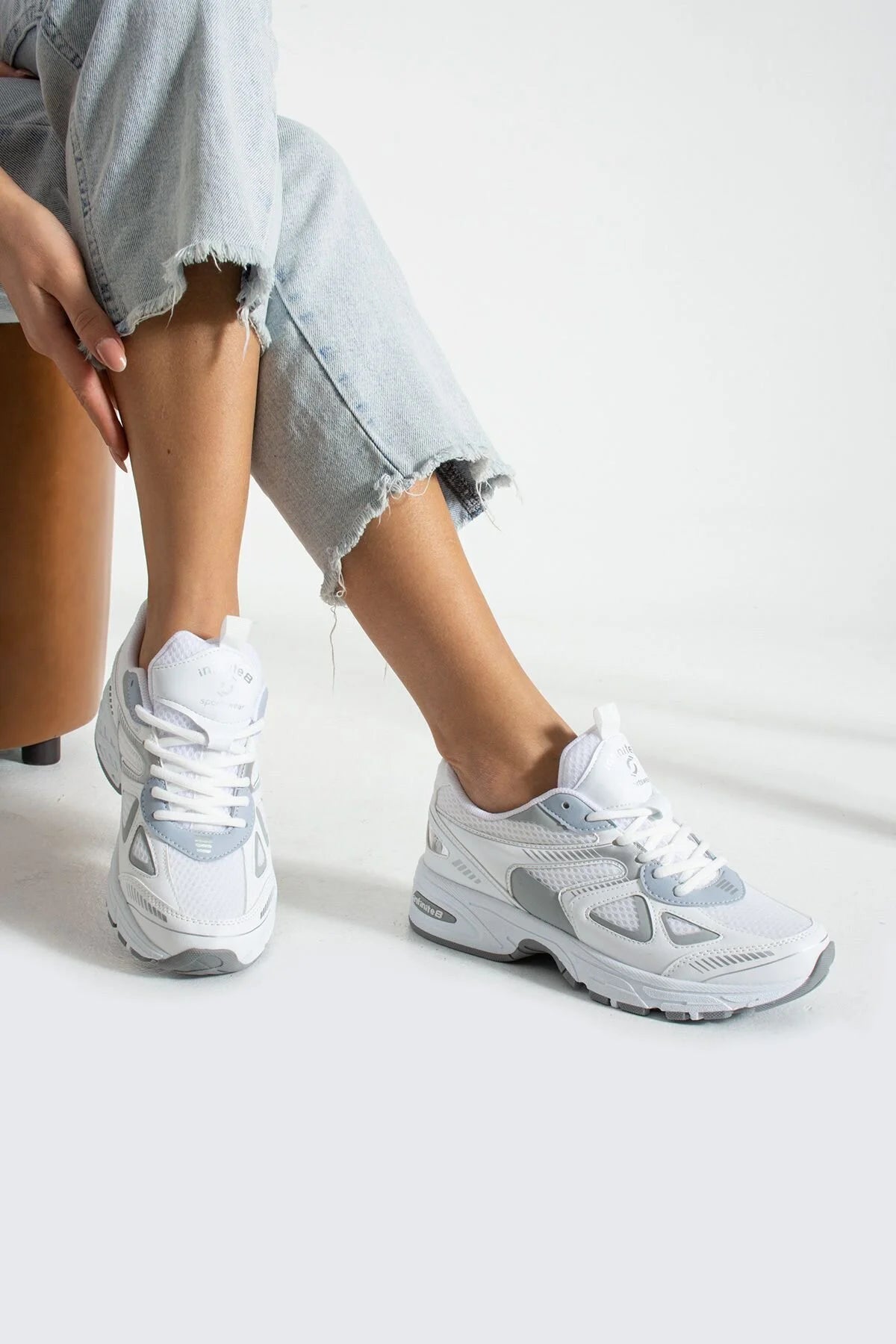 Unisex Kadın Erkek Ortopedik Triko Spor Ayakkabı Sneaker İNF-531