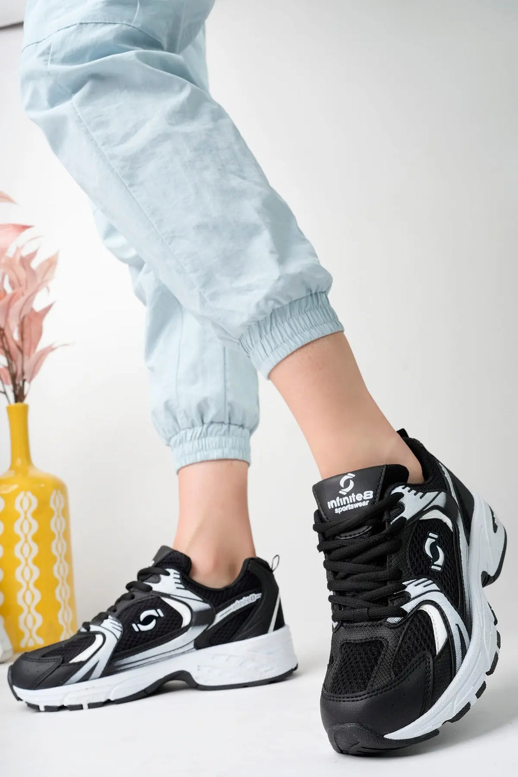 Unisex Triko Sneaker Spor Ayakkabı – Hafif Taban, Günlük & Yürüyüş Modeli - SK05