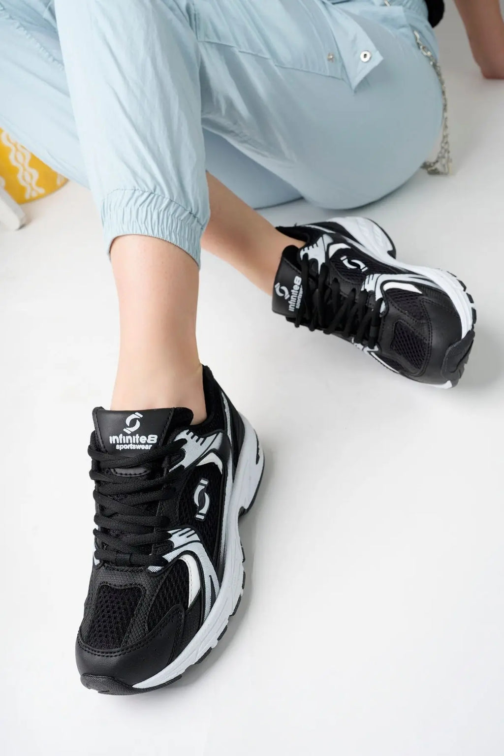 Unisex Triko Sneaker Spor Ayakkabı – Hafif Taban, Günlük & Yürüyüş Modeli - SK05